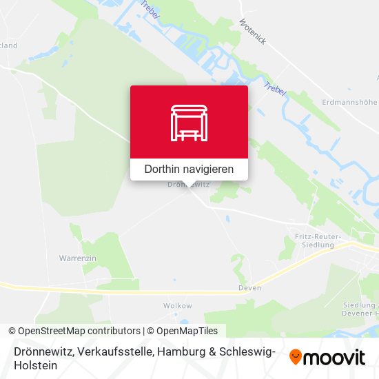 Drönnewitz, Verkaufsstelle Karte