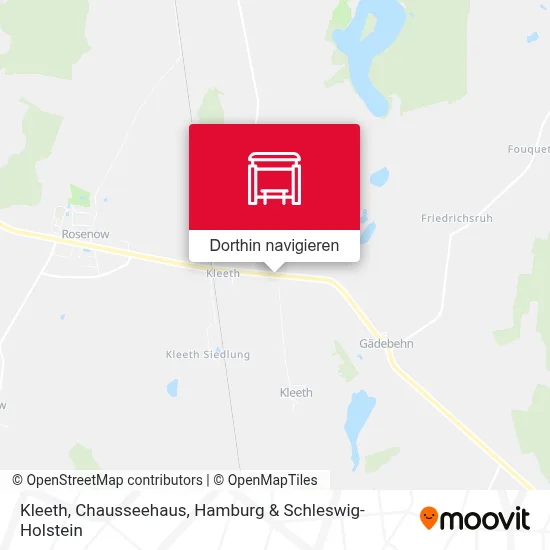 Kleeth, Chausseehaus Karte