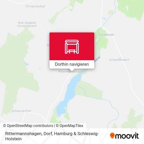 Rittermannshagen, Dorf Karte