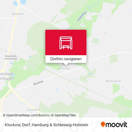 Klockow, Dorf Karte