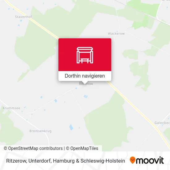 Ritzerow, Unterdorf Karte