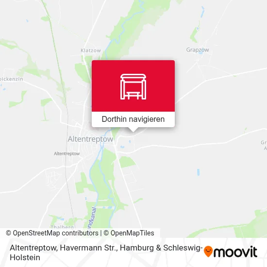 Altentreptow, Havermann Str. Karte