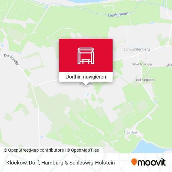 Klockow, Dorf Karte