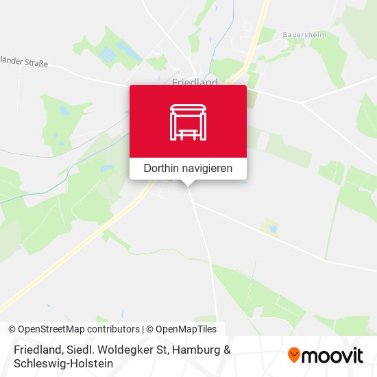 Friedland, Siedl. Woldegker St Karte