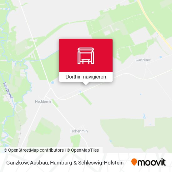 Ganzkow, Ausbau Karte