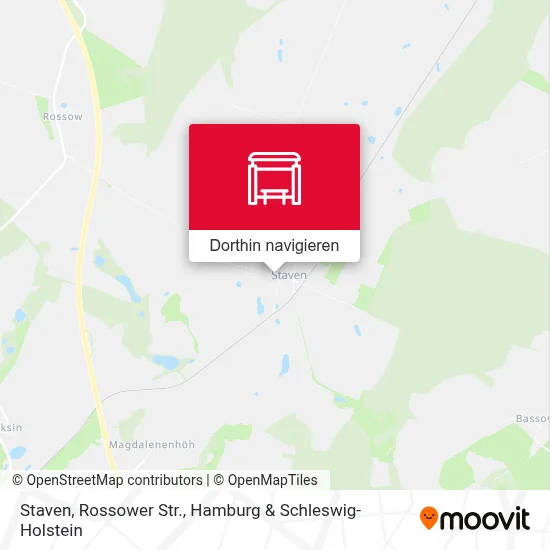 Staven, Rossower Str. Karte