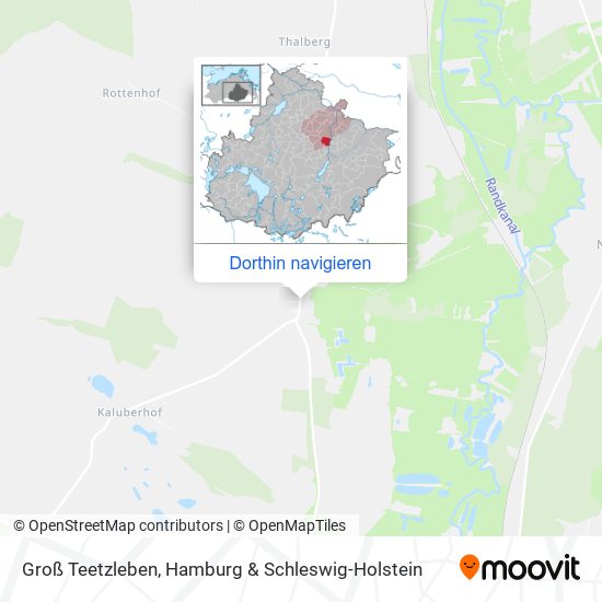 Groß Teetzleben Karte