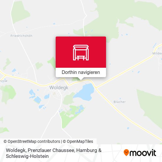 Woldegk, Prenzlauer Chaussee Karte