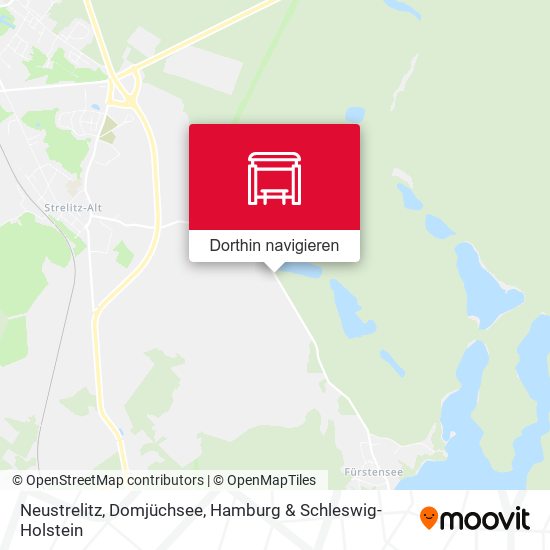 Neustrelitz, Domjüchsee Karte