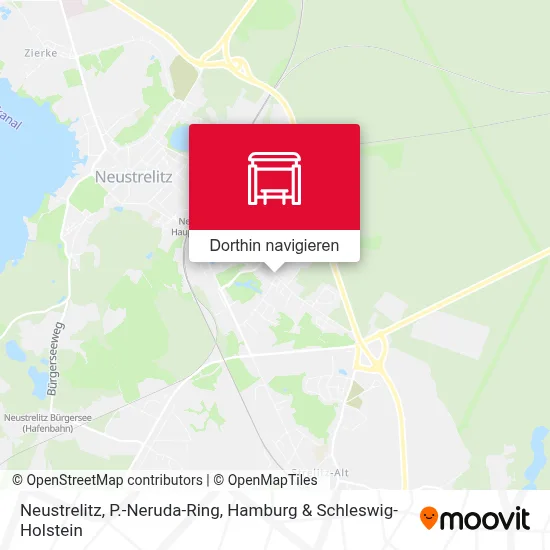 Neustrelitz, P.-Neruda-Ring Karte