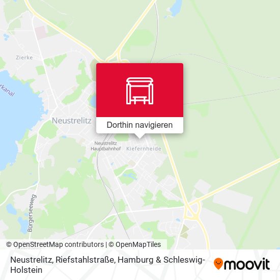 Neustrelitz, Riefstahlstraße Karte