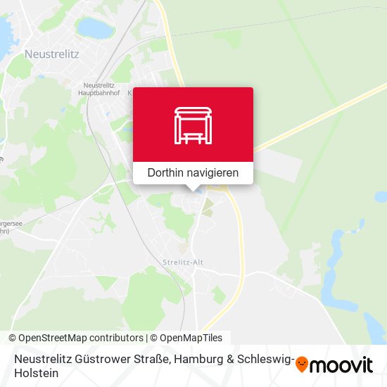 Neustrelitz Güstrower Straße Karte