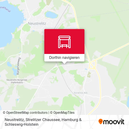 Neustrelitz, Strelitzer Chaussee Karte