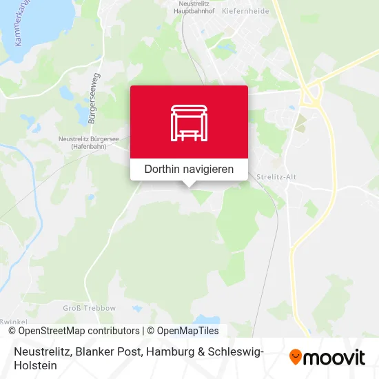 Neustrelitz, Blanker Post Karte