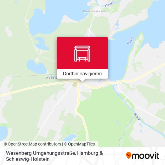 Wesenberg Umgehungsstraße Karte