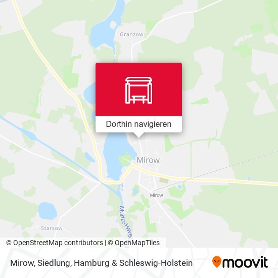 Mirow, Siedlung Karte