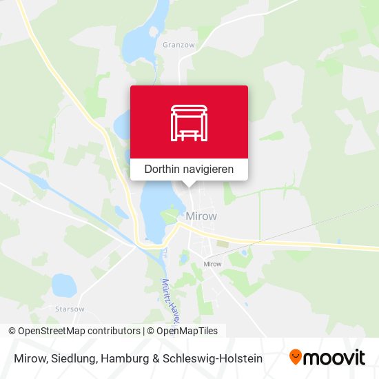 Mirow, Siedlung Karte