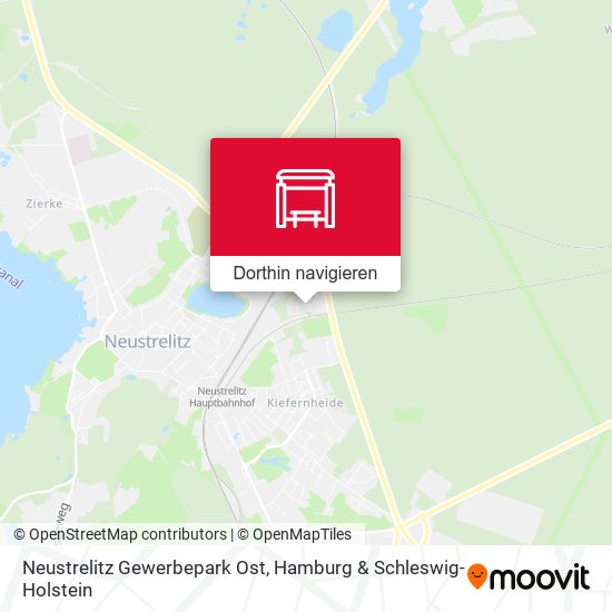 Neustrelitz Gewerbepark Ost Karte