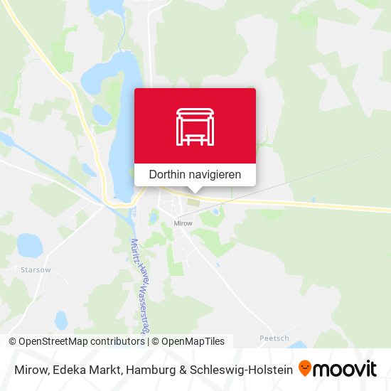 Mirow, Edeka Markt Karte