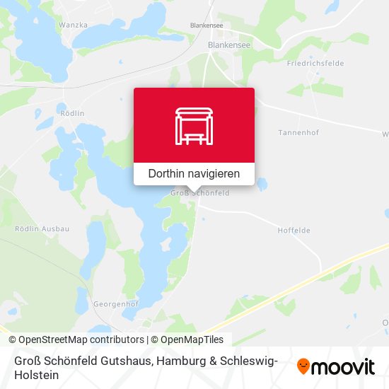 Groß Schönfeld Gutshaus Karte
