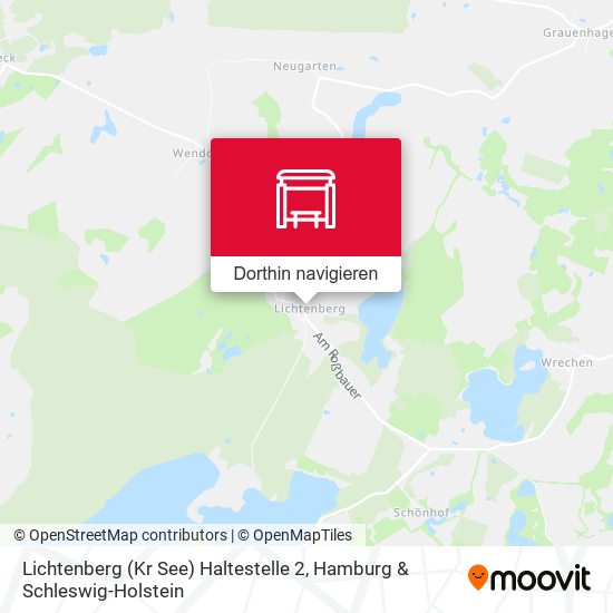 Lichtenberg (Kr See) Haltestelle 2 Karte