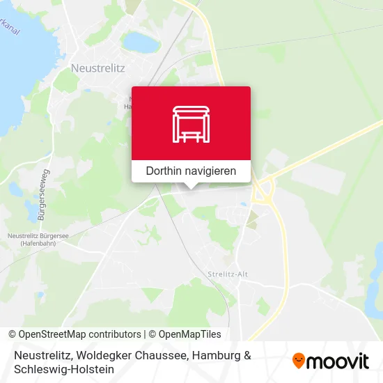 Neustrelitz, Woldegker Chaussee Karte