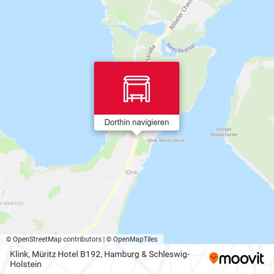 Klink, Müritz Hotel B192 Karte