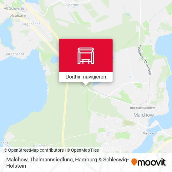 Malchow, Thälmannsiedlung Karte