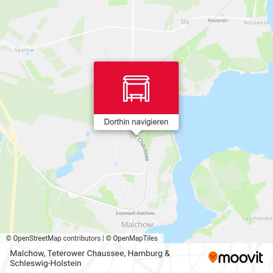 Malchow, Teterower Chaussee Karte