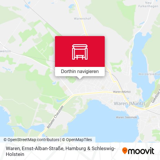 Waren, Ernst-Alban-Straße Karte