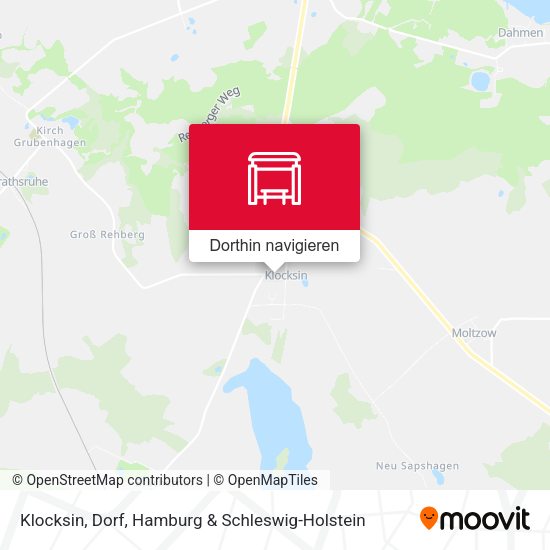 Klocksin, Dorf Karte