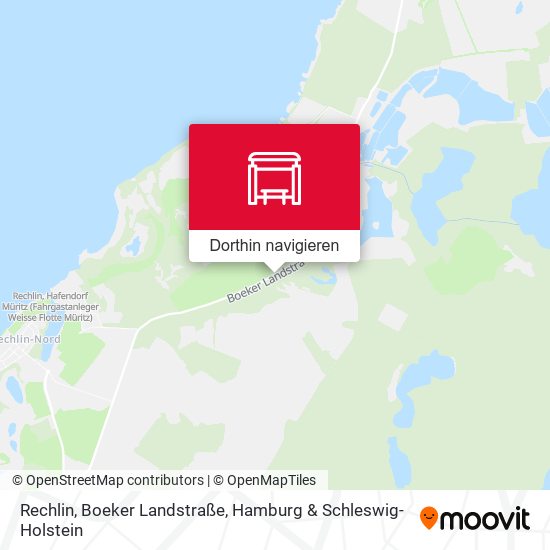 Rechlin, Boeker Landstraße Karte