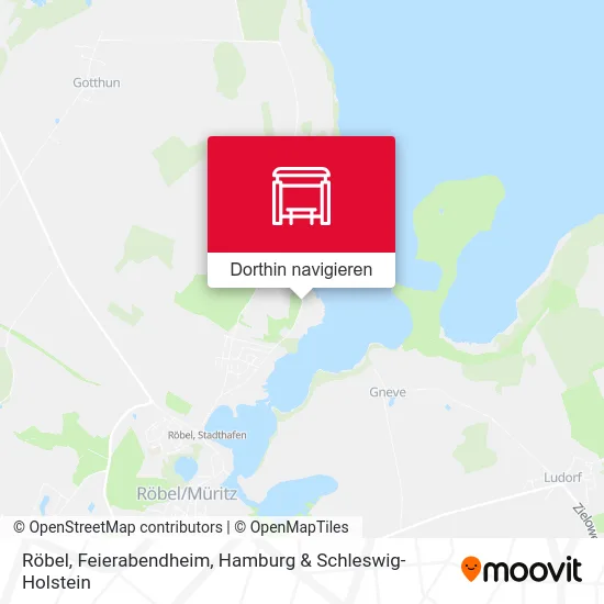 Röbel, Feierabendheim Karte