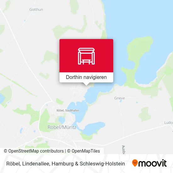 Röbel, Lindenallee Karte