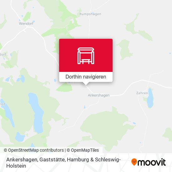 Ankershagen, Gaststätte Karte