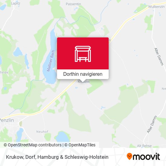 Krukow, Dorf Karte