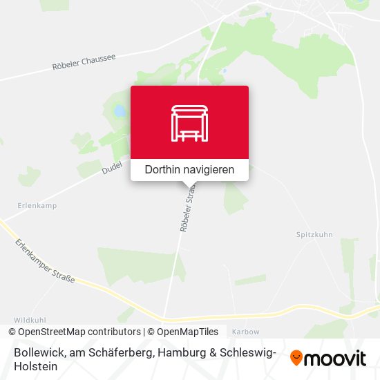 Bollewick, am Schäferberg Karte