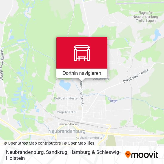 Neubrandenburg, Sandkrug Karte