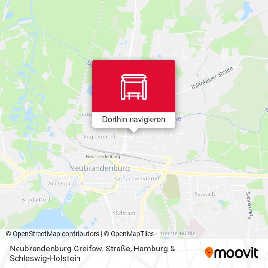 Neubrandenburg Greifsw. Straße Karte