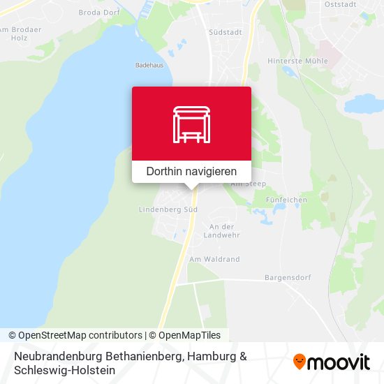 Neubrandenburg Bethanienberg Karte