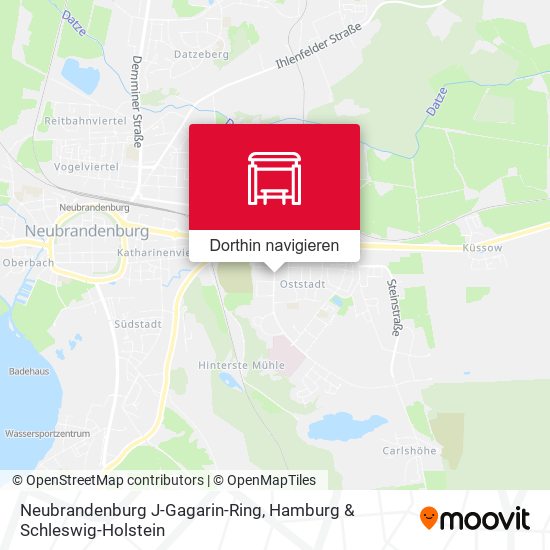 Neubrandenburg J-Gagarin-Ring Karte