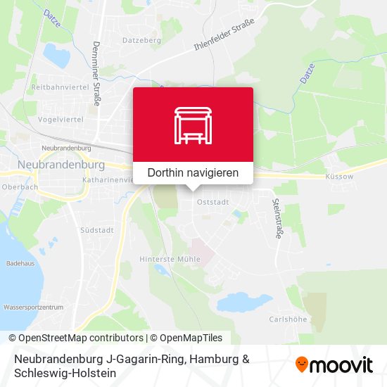 Neubrandenburg J-Gagarin-Ring Karte