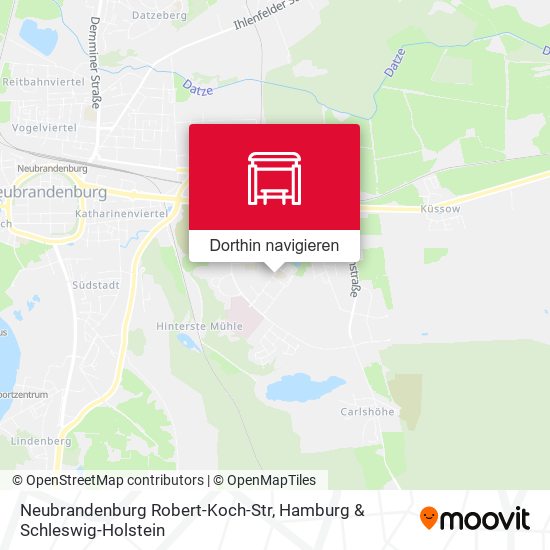 Neubrandenburg Robert-Koch-Str Karte