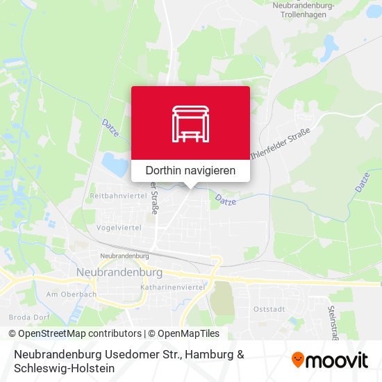 Neubrandenburg Usedomer Str. Karte
