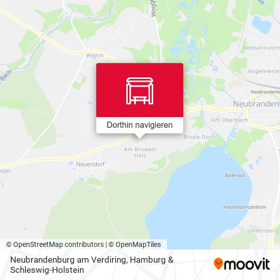 Neubrandenburg am Verdiring Karte