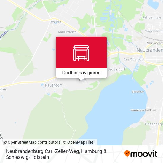 Neubrandenburg Carl-Zeller-Weg Karte