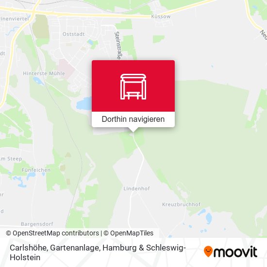 Carlshöhe, Gartenanlage Karte