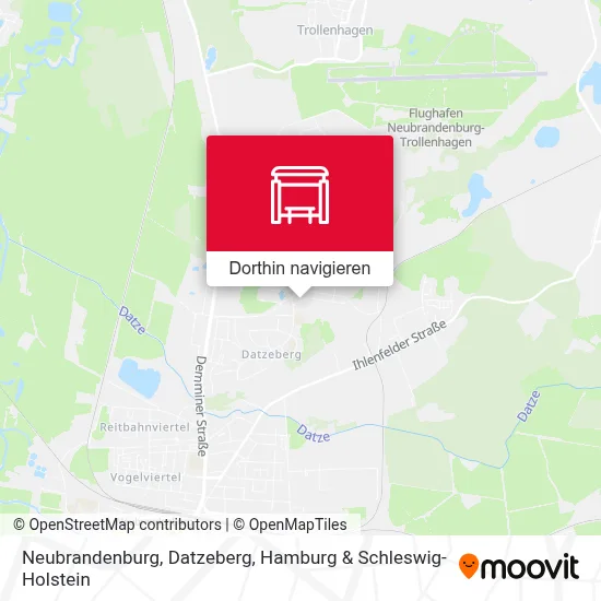 Neubrandenburg, Datzeberg Karte