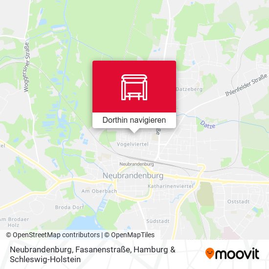 Neubrandenburg, Fasanenstraße Karte