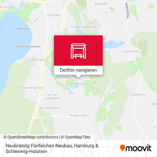 Neubrandg Fünfeichen Neubau Karte